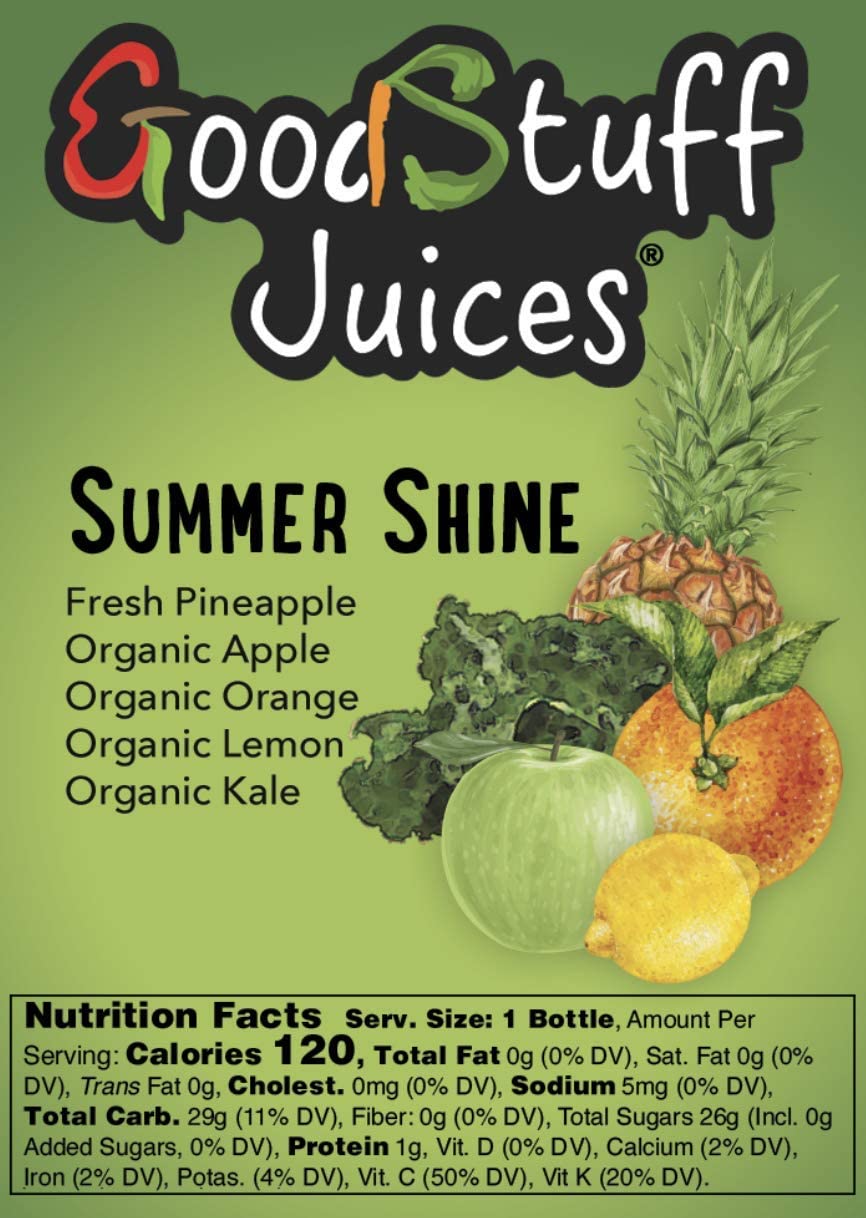 5-Day Summer Slim Juice Cleanse by Good Stuff Juices - Cold-Pressed Detox Program - Premium Organic Juice Cleanse - 30 Bottles (12oz Each) - Weight Loss & Detox for Women & Men - Perfect for Post-Workout, Morning Boost & Healthy Lifestyle