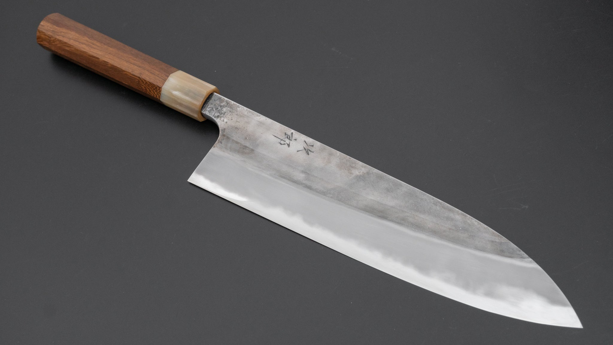 Premium Jiro Tsuchime Wa Gyuto 240mm Japanese Chef Knife with Taihei Tagayasan Handle - Perfect for Sushi, Meat Cutting & Professional Kitchen Use (#591)