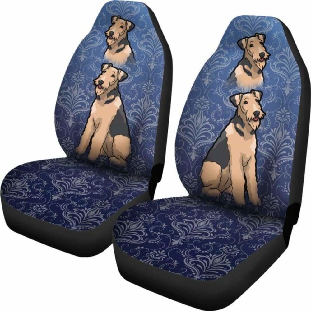 Premium Airedale Car Seat Covers - Universal Fit for Cars, Trucks & SUVs - Waterproof & Durable Protection - Perfect for Road Trips, Pets & Everyday Use