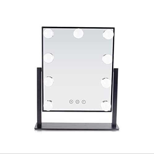 YOUZHILAN Hollywood Vanity Mirror with LED Lights - 3 Color Lighting Modes, 10X Magnification, Touch Control - Professional Makeup Mirror for Bedroom, Bathroom, Dressing Room & Salon