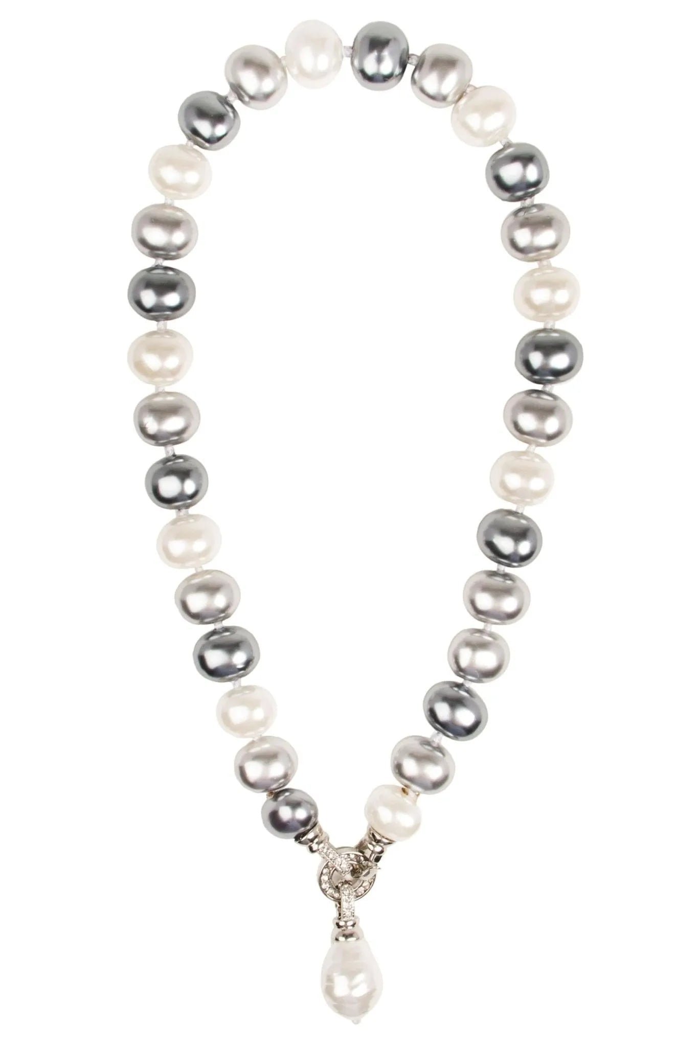 Elegant Multicolor Pearl Drop Necklace for Women - Perfect for Weddings, Parties & Special Occasions