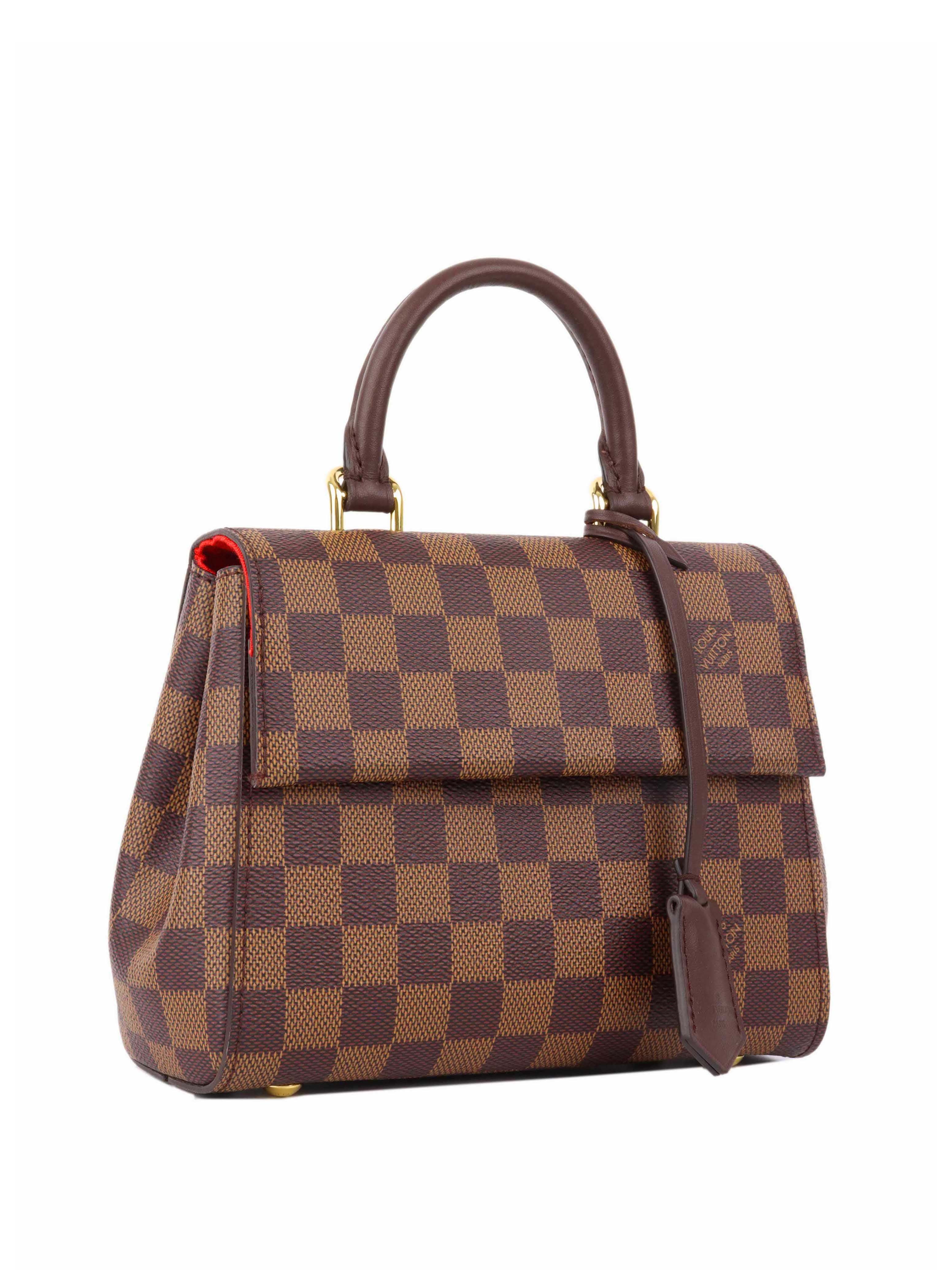 Louis Vuitton Damier Ebene Mini Cluny Crossbody Bag - Luxury Leather Handbag for Women, Perfect for Everyday Use & Special Occasions