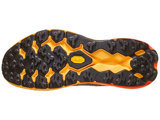 HOKA Speedgoat 5 Wide Trail Running Shoes for Men - Lightweight Hiking & Outdoor Adventure Footwear in Castlerock/Flame Color | Perfect for Trail Running, Hiking & Mountain Climbing