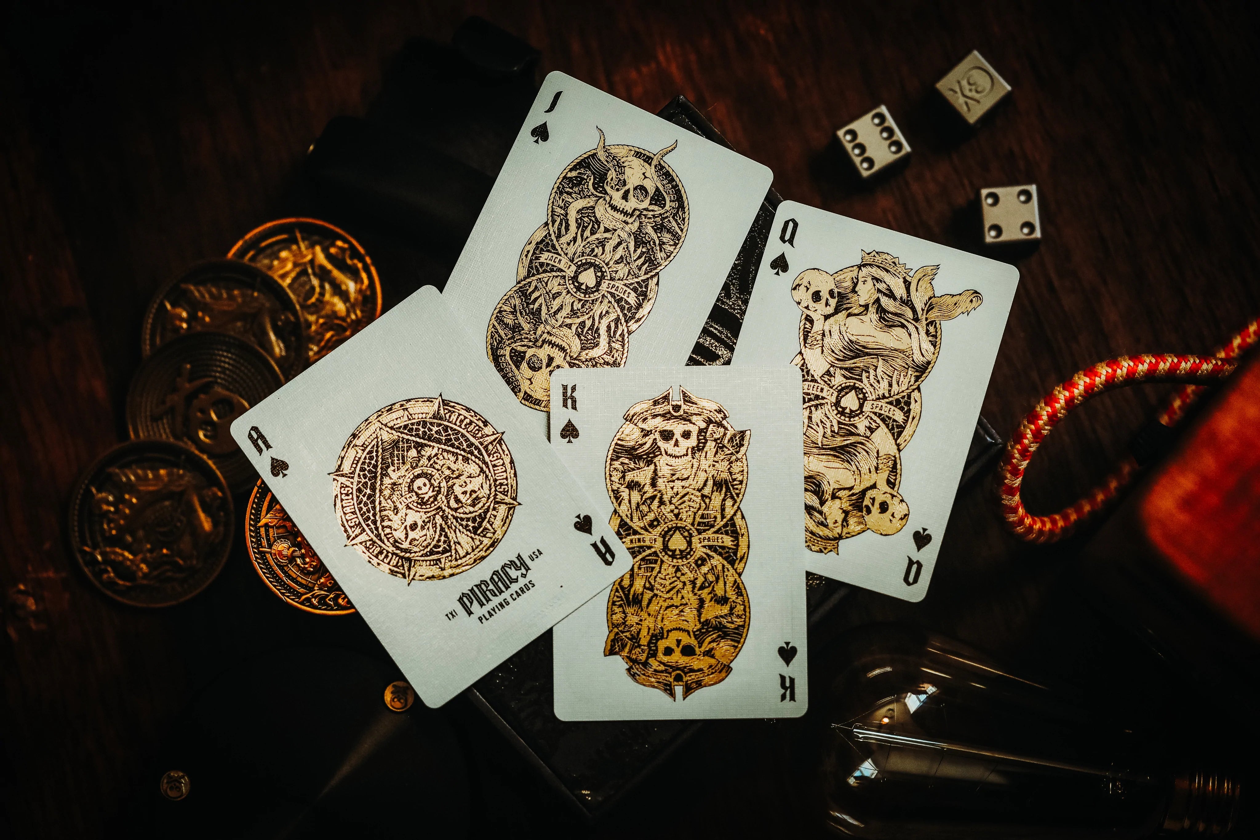 Peter McKinnon & Theory11 Premium Piracy Playing Cards - High-Quality Deck for Magic Tricks, Cardistry, and Poker Games