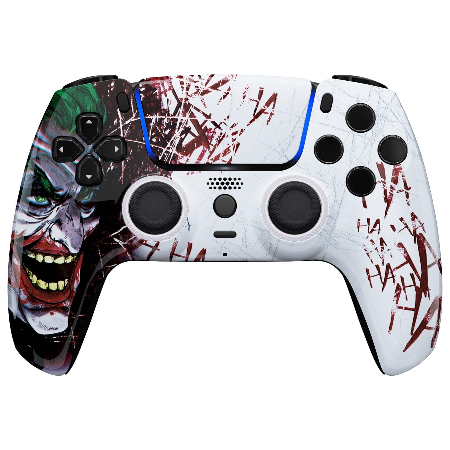 MODDEDZONE M Series Wireless Custom PS5 Controller - OEM-Quality Custom Designs for Playstation 5 with Unique Styles - Perfect for Competitive Gaming, Streaming & Enhanced Gameplay (Clown Ha Ha Design)