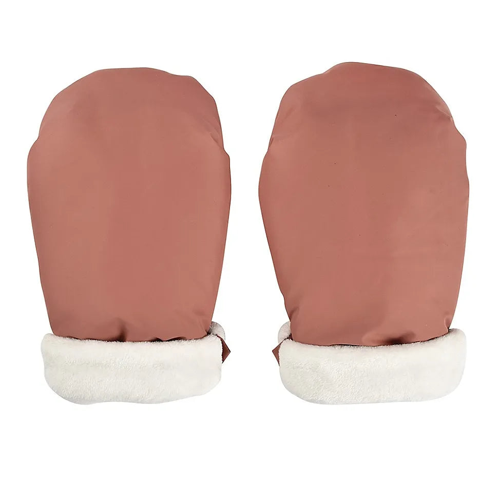 Stroller Muffs & Gloves Set - Warm Terracotta Winter Accessories for Baby Strollers | Perfect for Cold Weather Outings & Winter Walks
