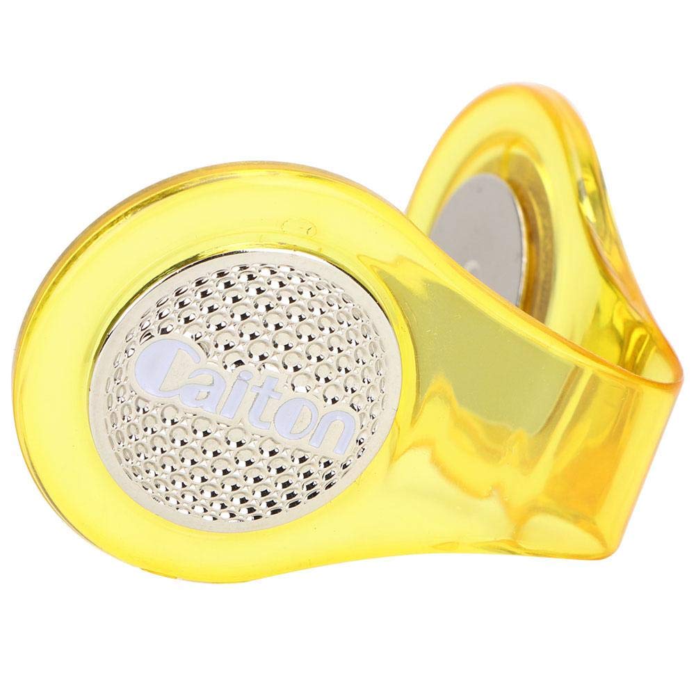 **Premium Stainless Steel Magnetic Golf Ball Marker with Hat Clip - Durable & Stylish Yellow Golf Accessory for Golfers - Perfect for Golf Courses, Tournaments & Casual Play**