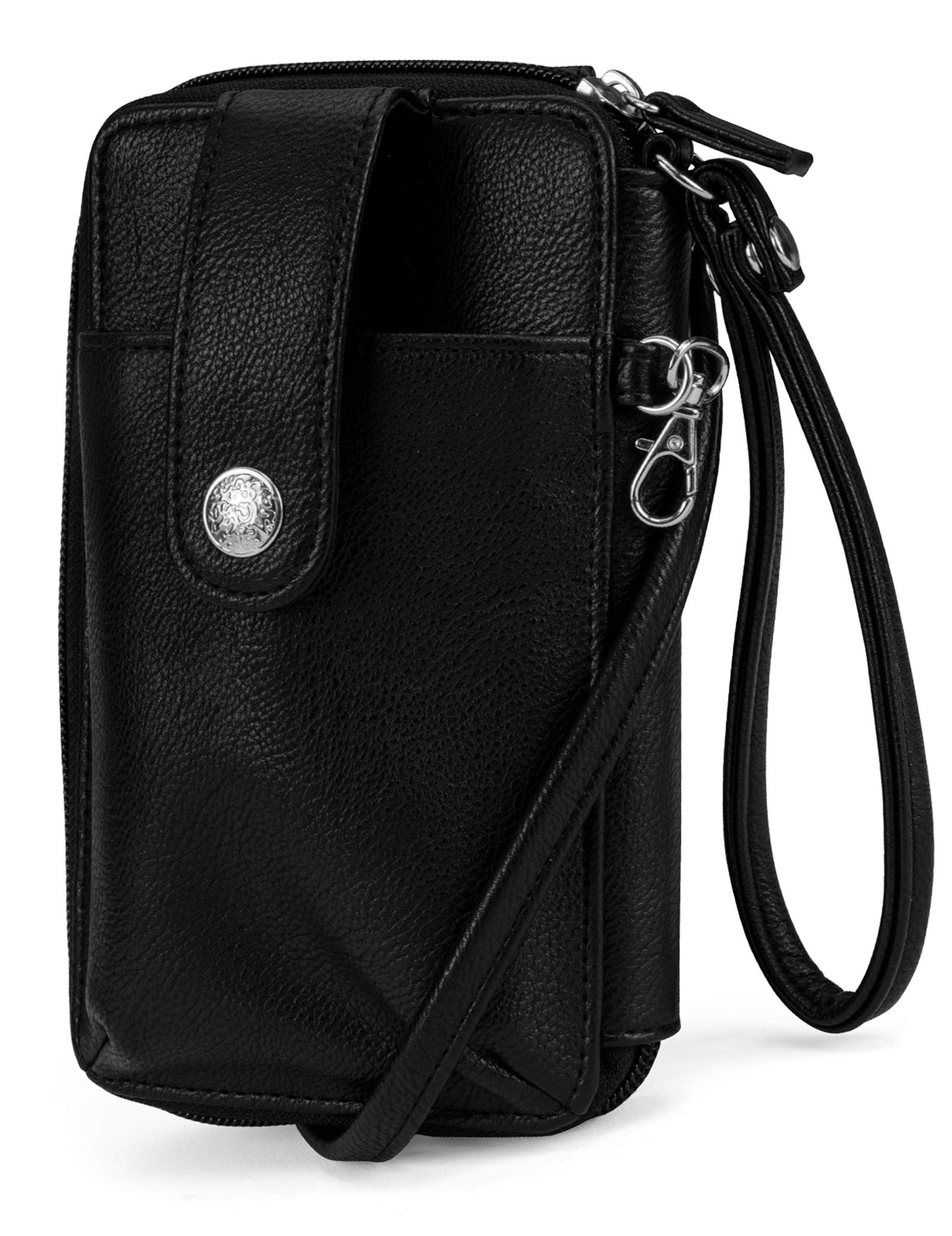 Jacqui Vegan Leather RFID Crossbody Phone Purse for Women - Slim Wallet with Card Slots & Phone Holder - Perfect for Travel, Shopping & Everyday Use