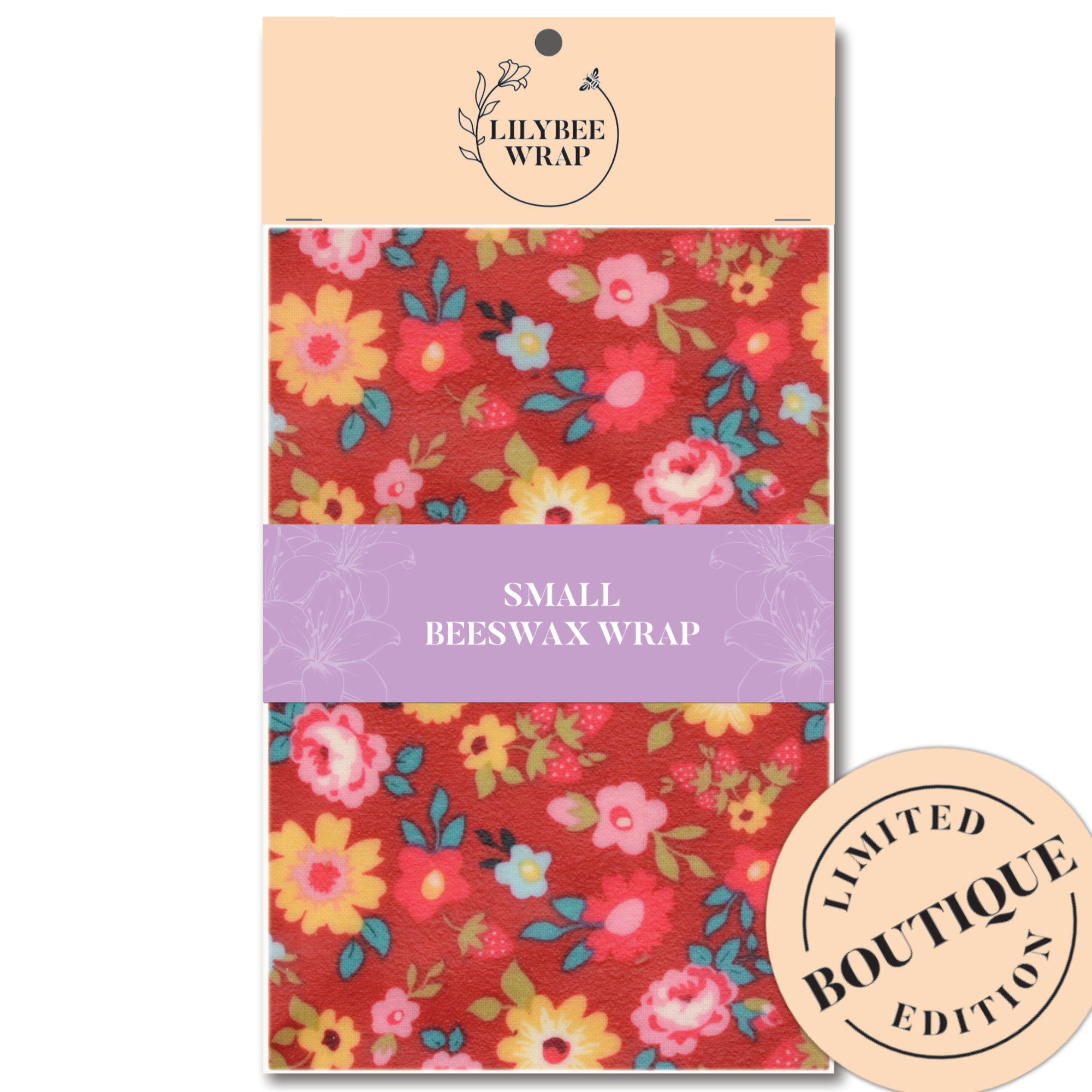 Alice's Garden Eco-Friendly Beeswax Food Wraps - Small Size Reusable Sustainable Food Storage for Sandwiches, Fruits & Cheese - Perfect for Picnics, Lunch Boxes & Zero Waste Kitchens