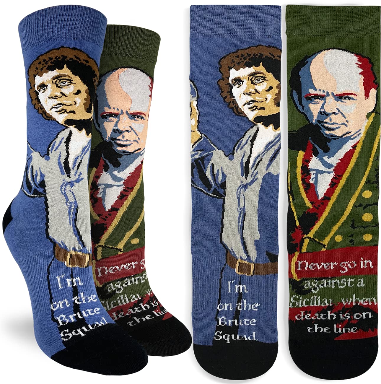 Good Luck Sock Women's The Princess Bride Novelty Socks - Fun Movie Inspired Crew Socks for Adults - Perfect Gift for Princess Bride Fans & Comfortable Everyday Wear