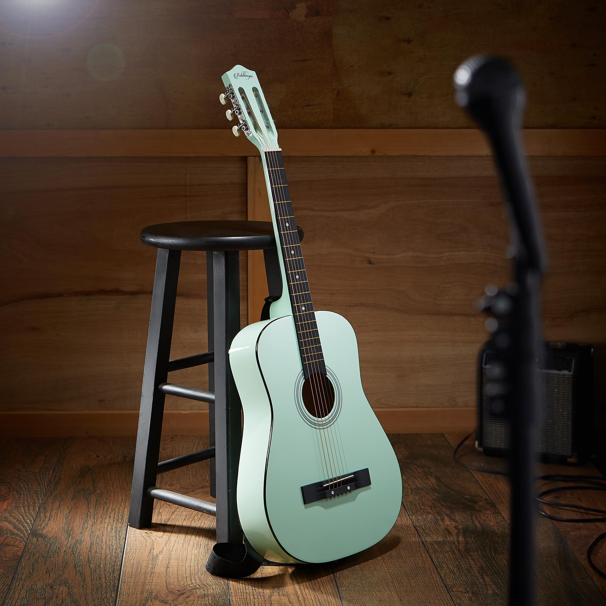Ashthorpe 38-inch Beginner Acoustic Guitar Starter Kit (Mint Green) - Complete Package with Gig Bag, Strings, Strap, Tuner & Picks - Perfect for Kids, Teens & Adult Beginners Learning Guitar at Home, School or Camp