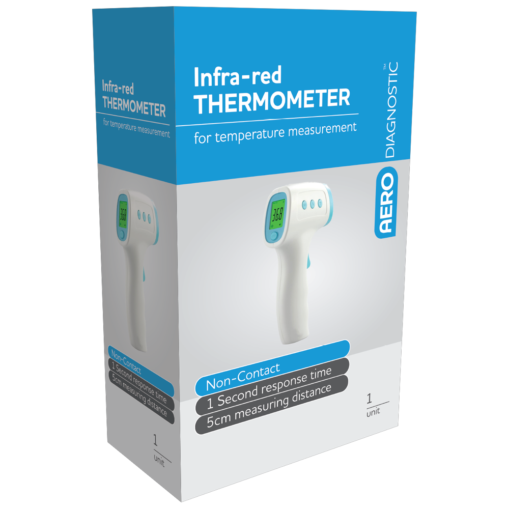 Non-Contact Infrared Thermometer with Pistol Grip - Fast & Accurate Temperature Measurement for Home, Kitchen, Baby, and Industrial Use