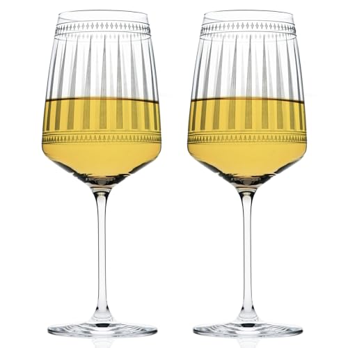 White Wine Glasses Set/2
