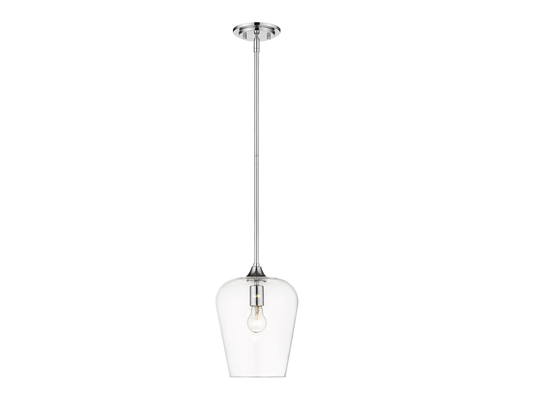 Julia One Light Pendant - Modern Minimalist Ceiling Light Fixture for Dining Room, Kitchen Island & Bedroom Lighting | Dimmable Hanging Lamp for Home Decor