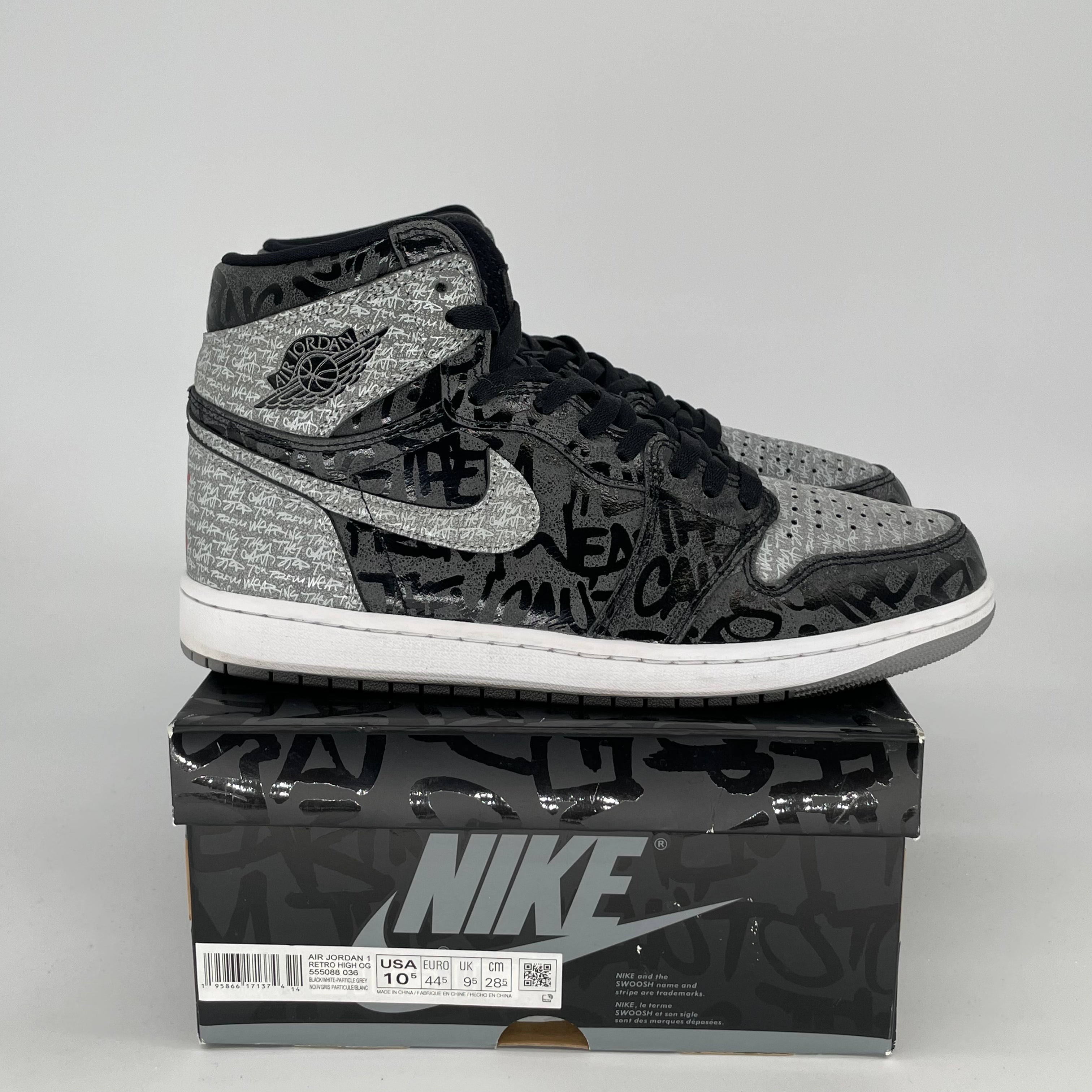 Original Title: AIR JORDAN 1 REBELLIONAIRE SIZE 9.5/11W 555088 036   Optimized Title: **Air Jordan 1 Rebellionaire Sneakers - Men's Size 9.5 / Women's Size 11W - Style Code 555088-036 - Retro Basketball Shoes for Streetwear & Casual Outfits**