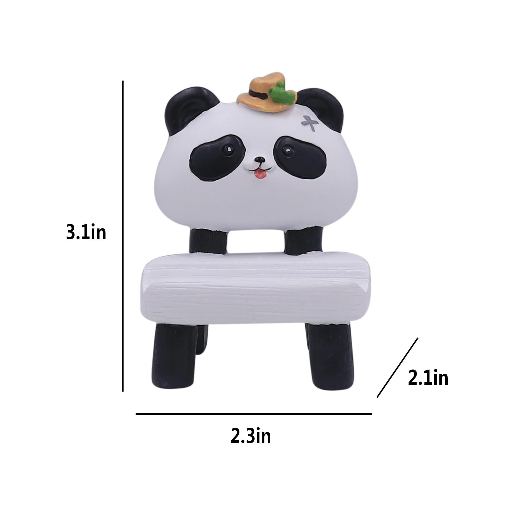 Funny Panda Cat Puppy Phone Stand - Universal Desk Holder for All Phones & Tablets | Cute Animal Desk Ornament for Office, Home, Bedroom Decor
