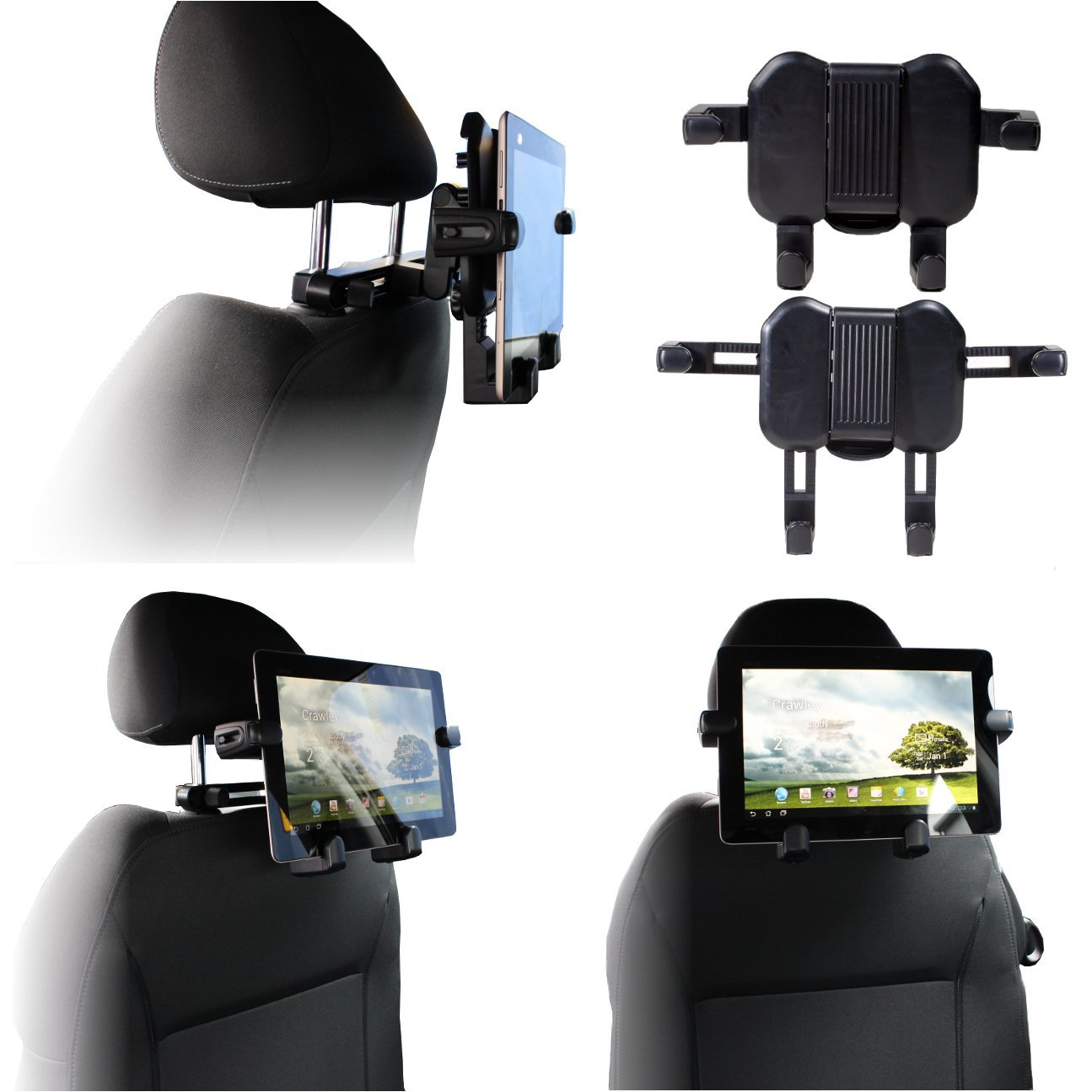 Navitech Universal Car Headrest Mount for Portable DVD Players, Laptops & Tablets up to 15.6