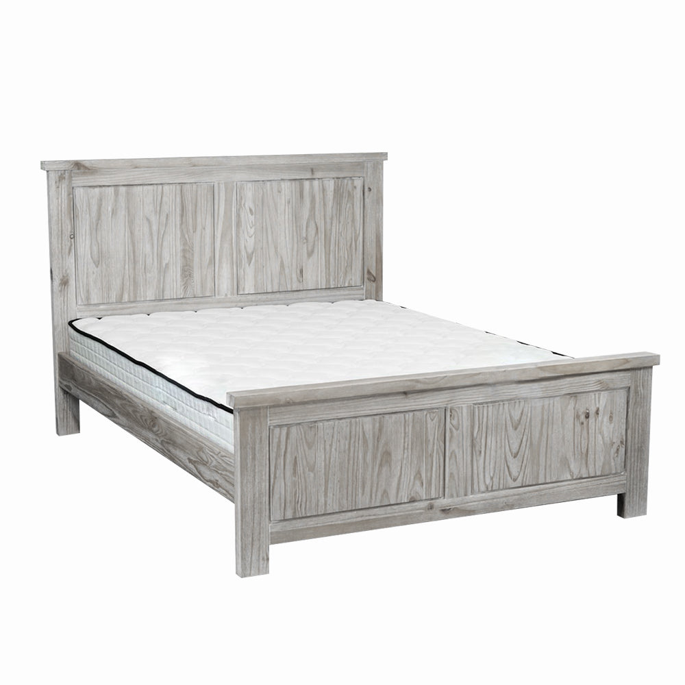 Milano Bed Frame - Queen Size Modern Platform Bed with Wooden Slats & Headboard - Perfect for Bedroom, Guest Room & Apartment