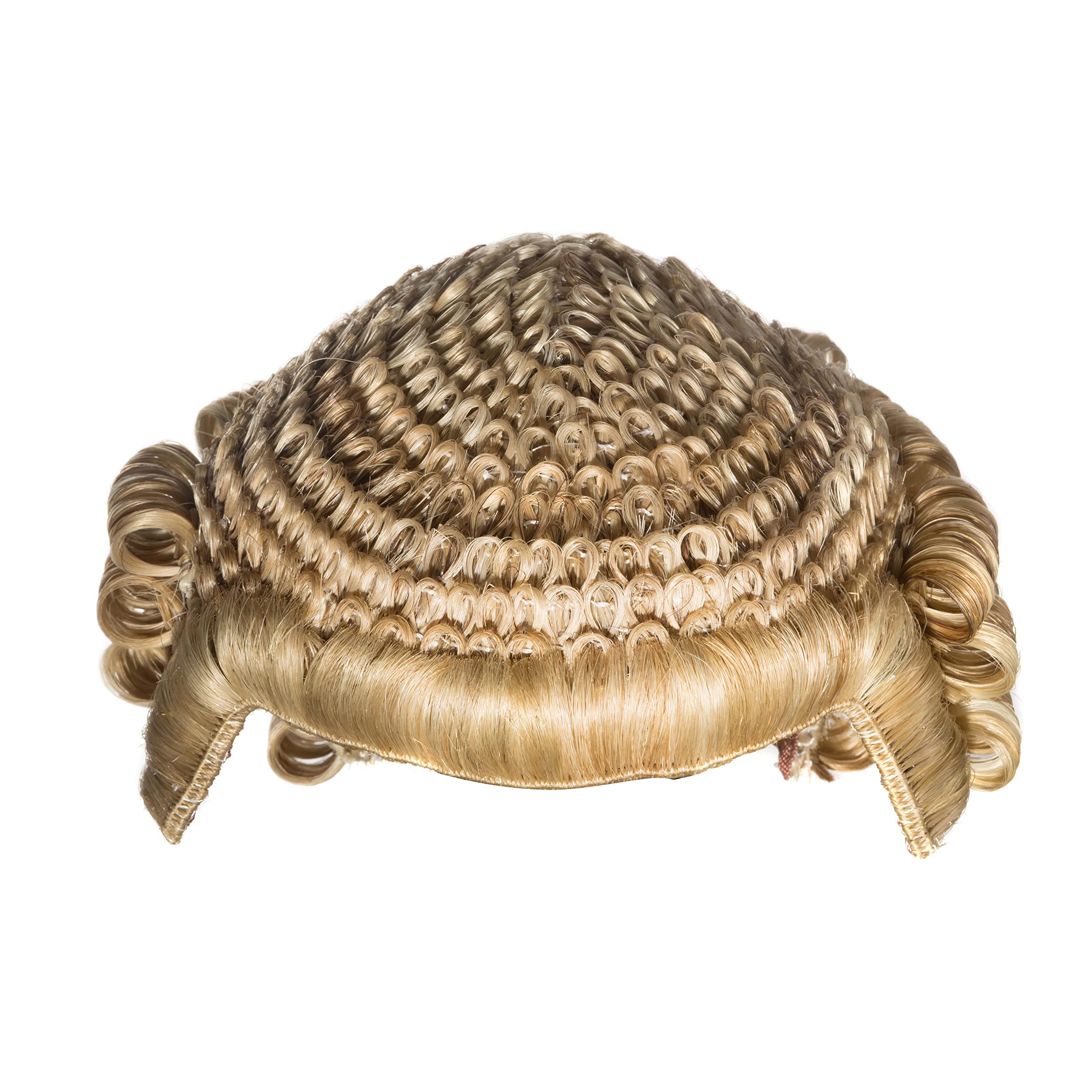 Barristers Wig for Courtroom - Blonde & Brown Synthetic Hair Wig - One Size Fits All - Perfect for Legal Professionals, Cosplay & Costume Events