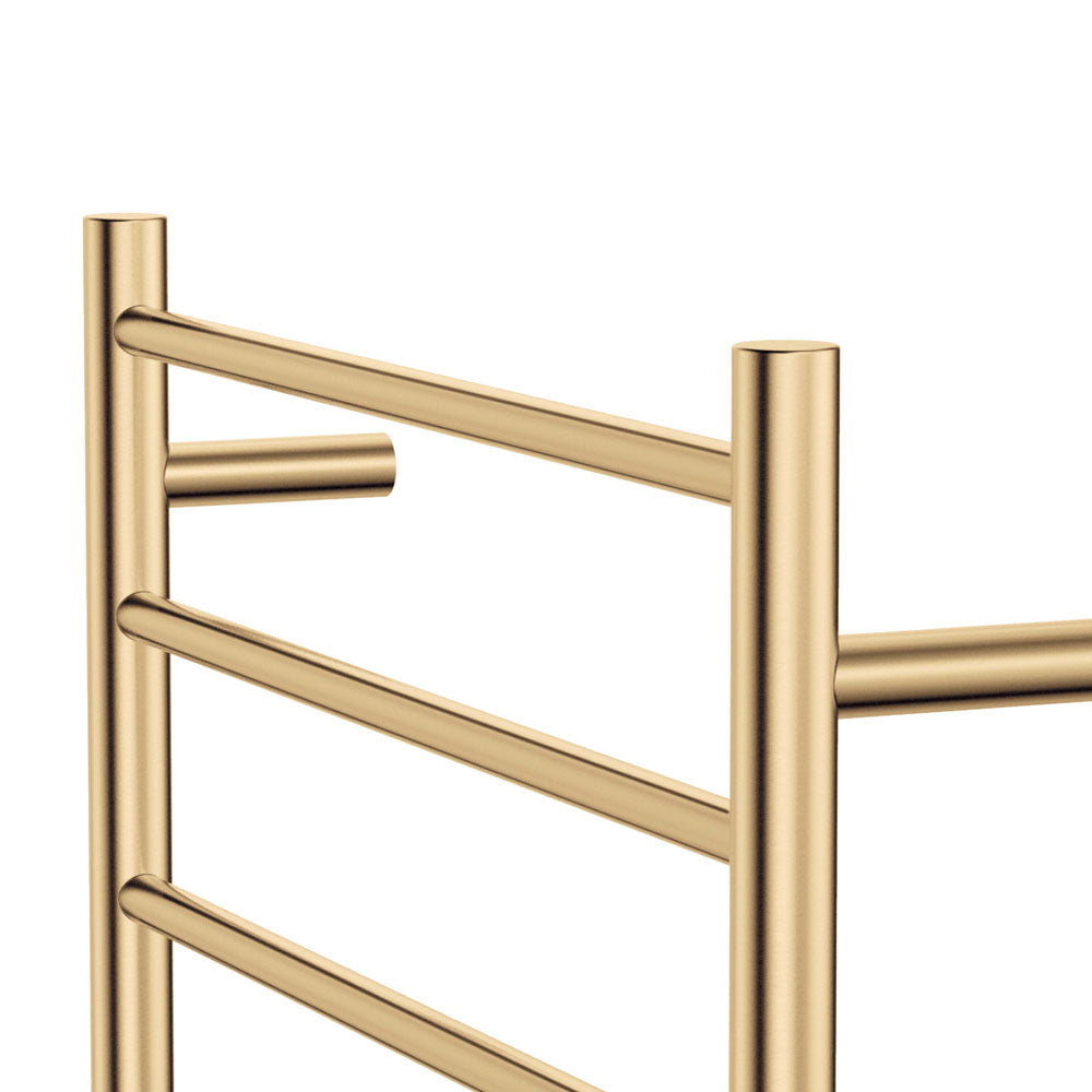 Fienza 8276080UB Isabella Heated Towel Rail 24x32 Inches, Urban Brass Finish - Premium Bathroom Heater for Luxury Spa, Hotel & Home Use