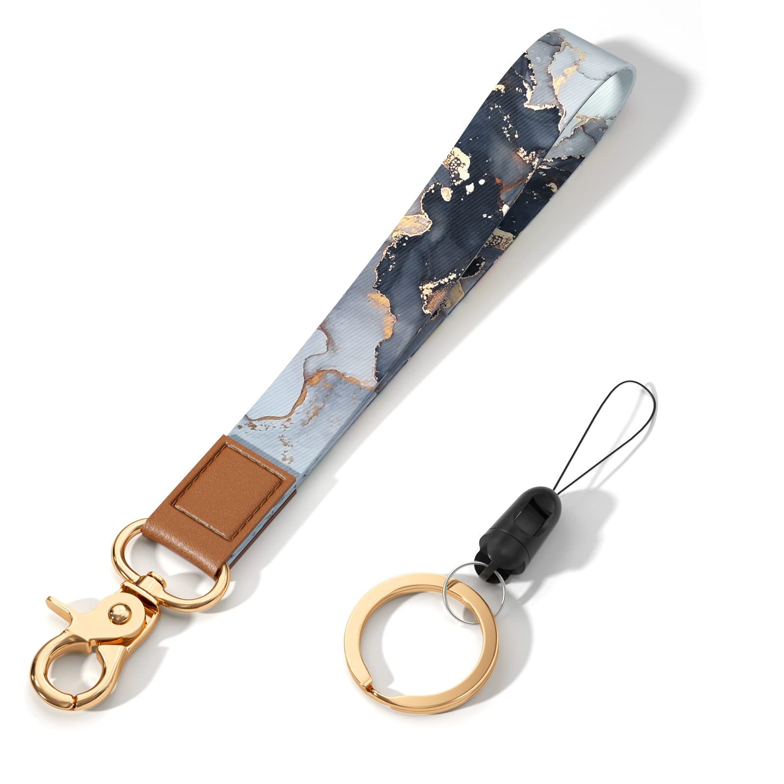 Stylish Wrist Lanyard Keychain - Adjustable Wristlet Strap for Keys, ID Badges, Cards & Small Items - Perfect for Women & Men - Ideal for Work, Travel, Gym & Everyday Use