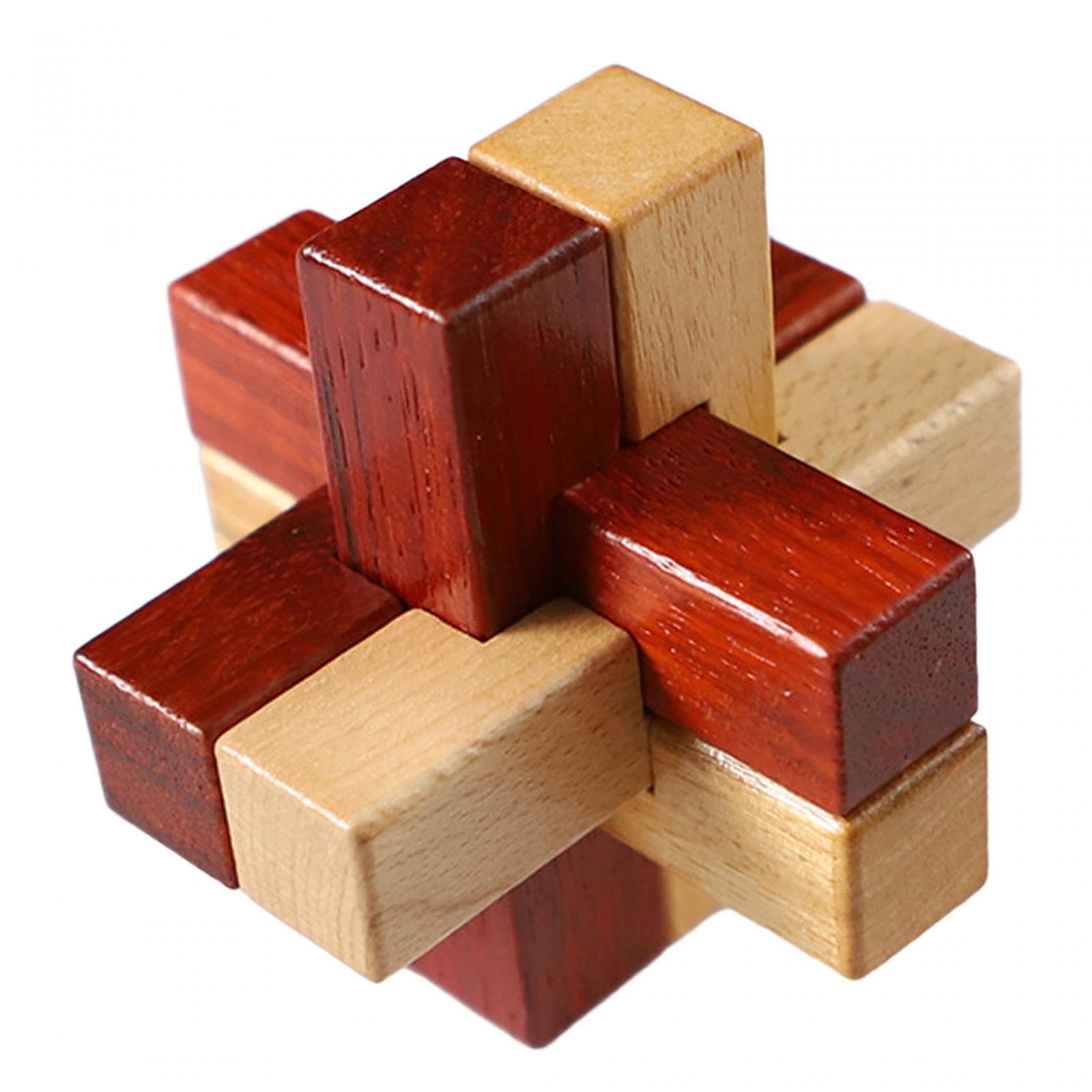Enakshi Wooden Brain Teaser Puzzle Toy - Fun Family Game for Kids & Adults | Perfect Birthday & Christmas Gift | Educational STEM Toy for Problem Solving & Logic Skills | Great for Parties, Travel & Indoor Activities