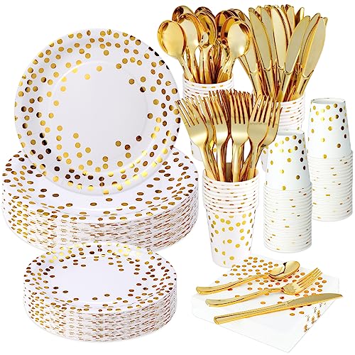 350PCS White and Gold