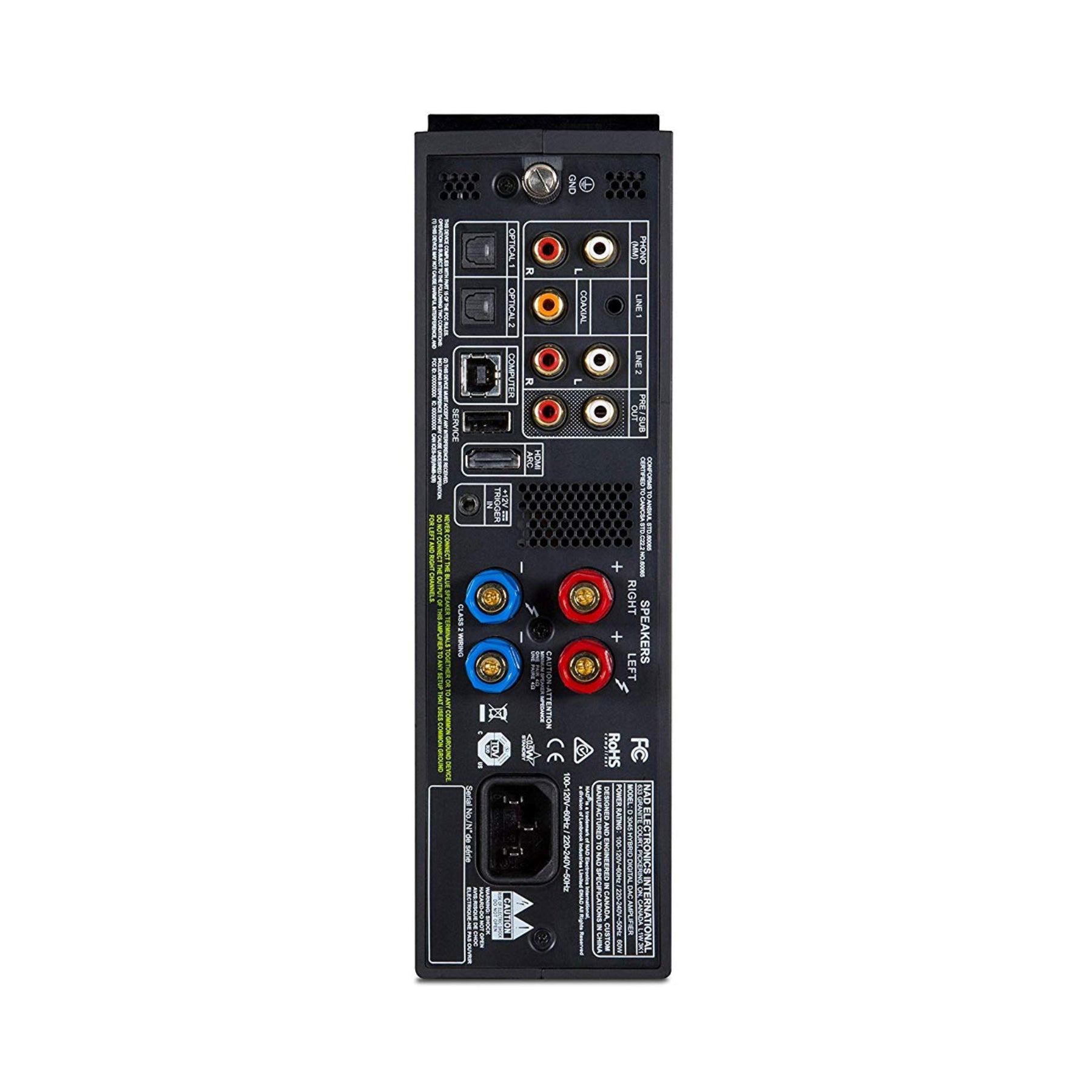 NAD D3045 Hybrid Digital DAC Amplifier - Open Box Special | High-Fidelity Audio for Home Theater & Music Listening