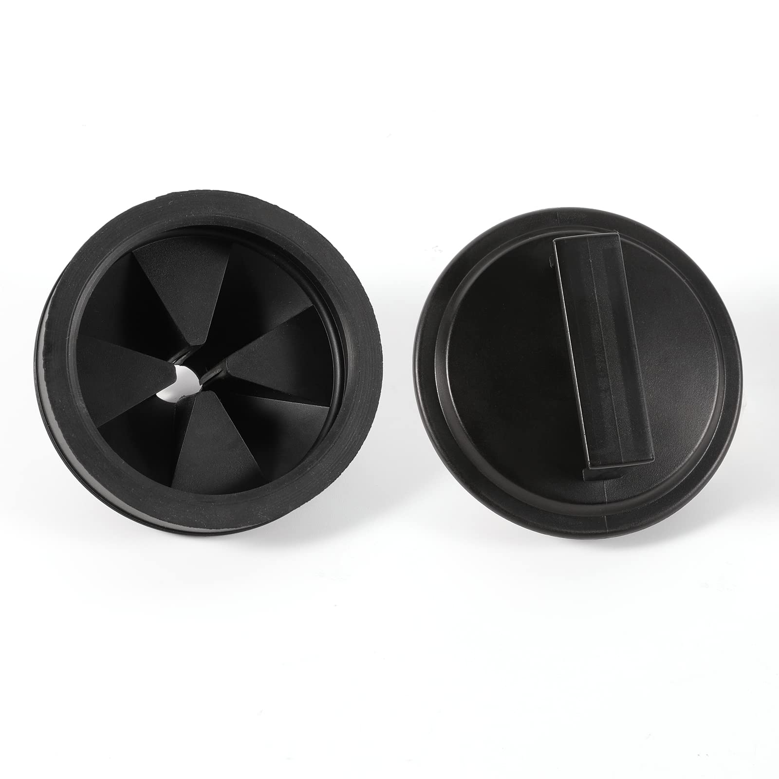 RQYEKDO 3-1/8 Inch Garbage Disposal Splash Guard with Rectangle Sink Stopper Kit - Food Waste Disposal Accessory for Waste King, Whirlaway & GE Models - Prevents Splashing & Keeps Sink Clean During Food Prep
