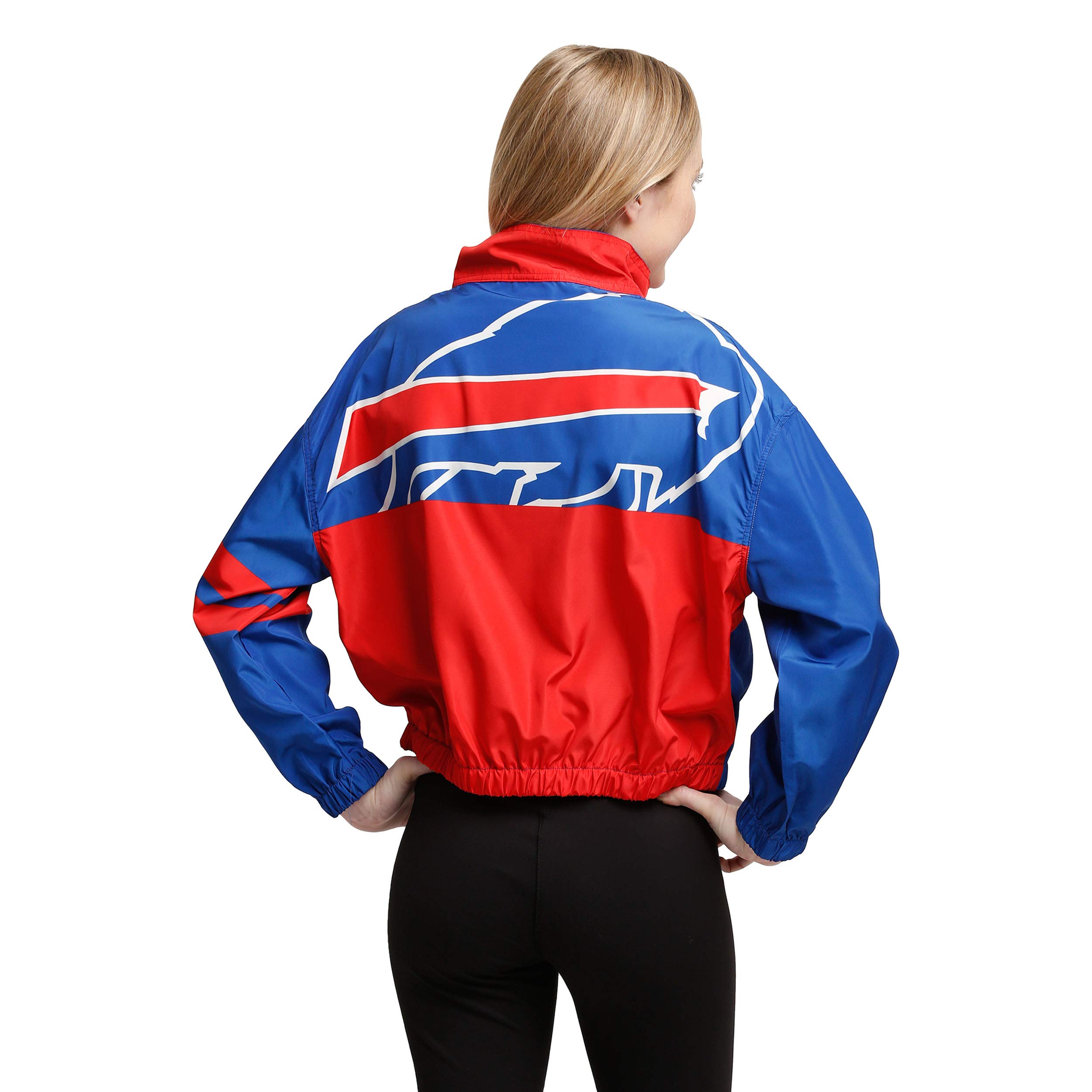 Buffalo Bills Women's Winning Play Windbreaker Jacket - Lightweight & Water-Resistant for Game Day & Outdoor Activities
