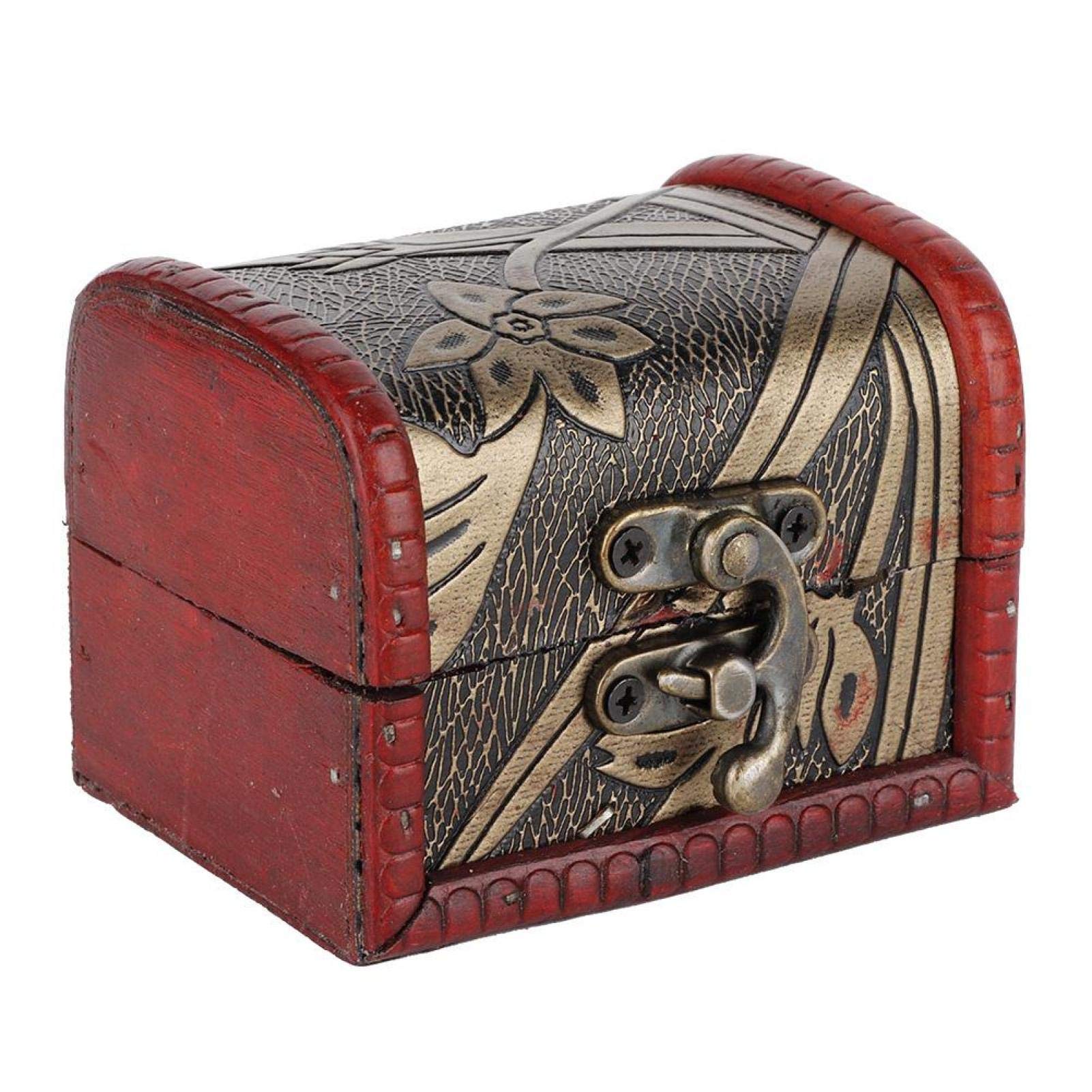 Handmade Wooden Jewelry Box - Vintage Treasure Chest for Rings, Necklaces & Keepsakes - Perfect Gift Box for Women, Bridesmaids & Special Occasions