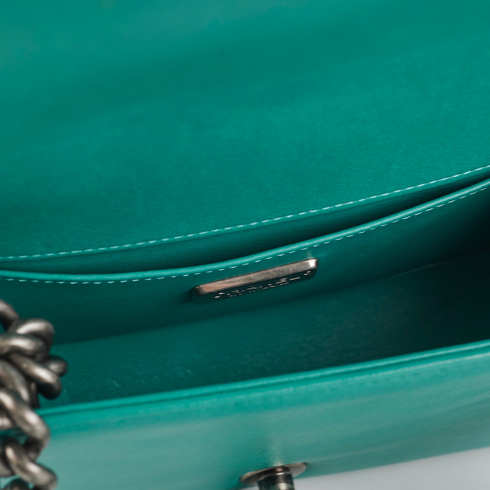 Chanel Small Turquoise Stingray Boy Bag - Luxury Crossbody Handbag for Women | Perfect for Evening Parties, Date Nights & Special Occasions
