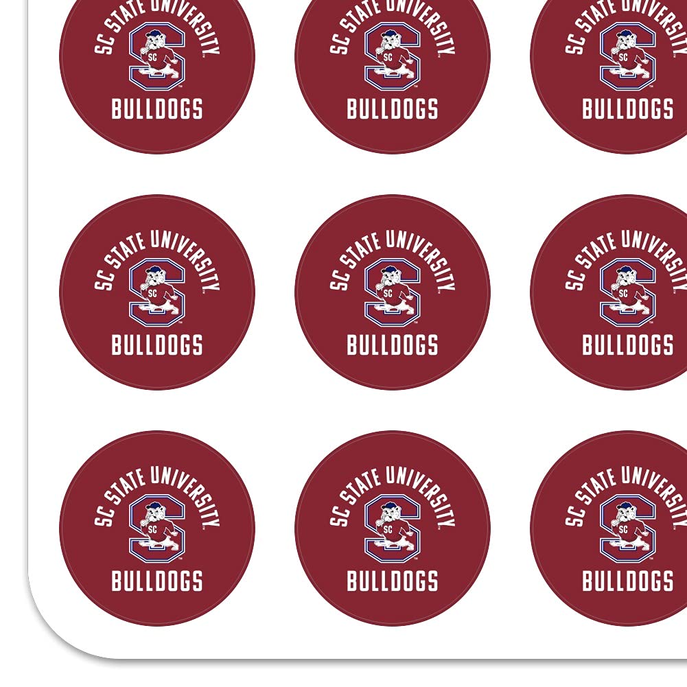 South Carolina State Bulldogs 1 Inch Planner Stickers - Clear Scrapbooking Decals for Calendars, Journals & DIY Crafts - Perfect for School Planners, Bullet Journals & Memory Scrapbooks