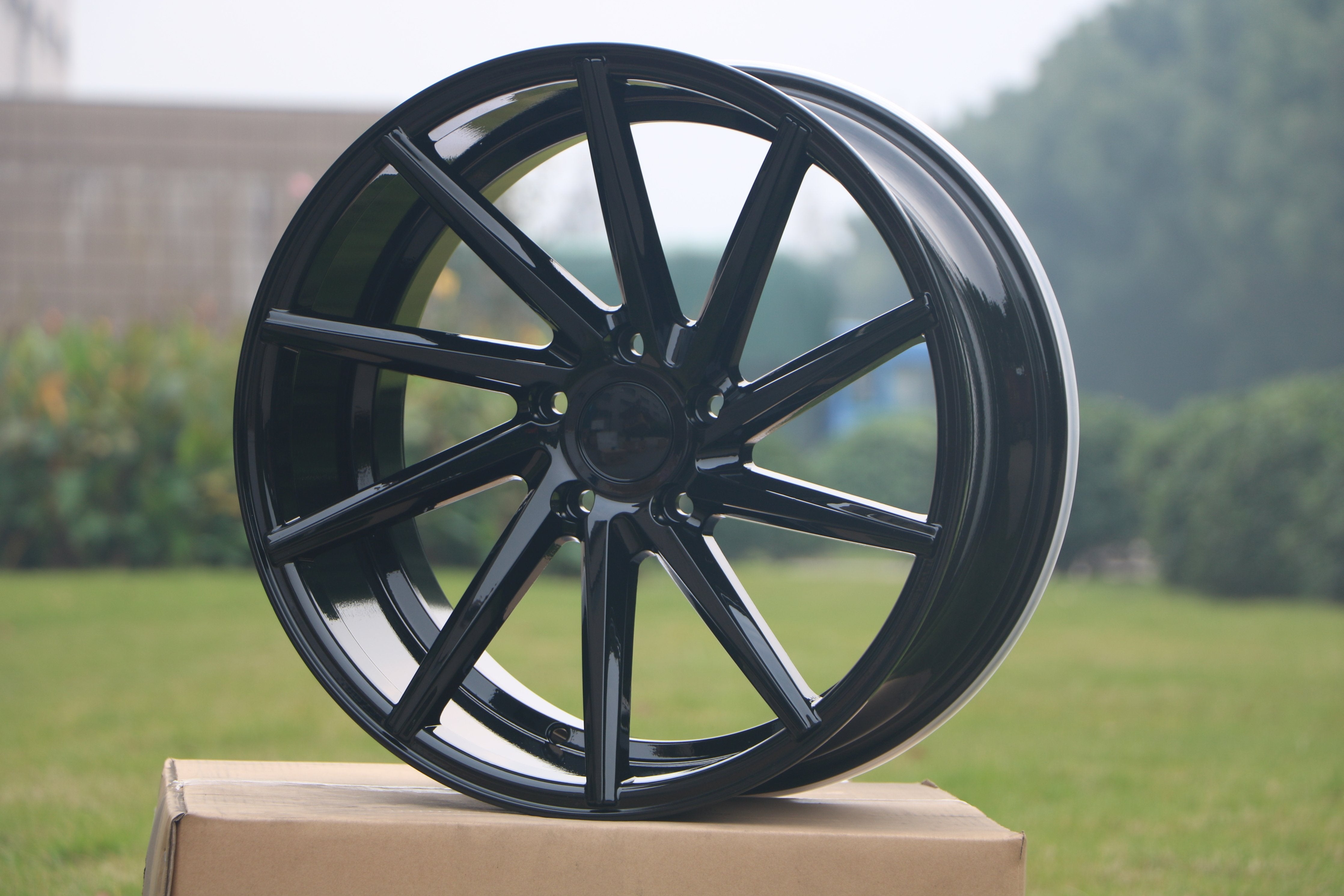 19-Inch Swirl Style Alloy Wheels - Premium Car Rims for Sedans & SUVs - Enhance Your Vehicle's Style & Performance for Street Driving & Car Shows