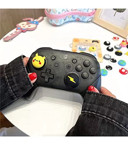 PERFECTSIGHT Cute Thumb Grip Caps for PS5 Controller, PS4, Xbox Series X/S, Xbox One, Switch PRO - 4PCS Soft Rubber 3D Analog Thumbstick Covers with Kawaii Design (Red) - Improve Gaming Comfort & Grip for Long Play Sessions