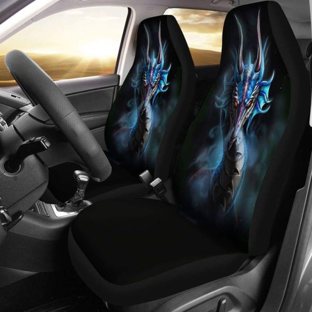 Premium Blue Dragon Car Seat Covers - Breathable & Durable Auto Accessories for Cars, Trucks & SUVs | Perfect Gift for Drivers & Car Enthusiasts | Ideal for Road Trips, Daily Commutes & Vehicle Protection