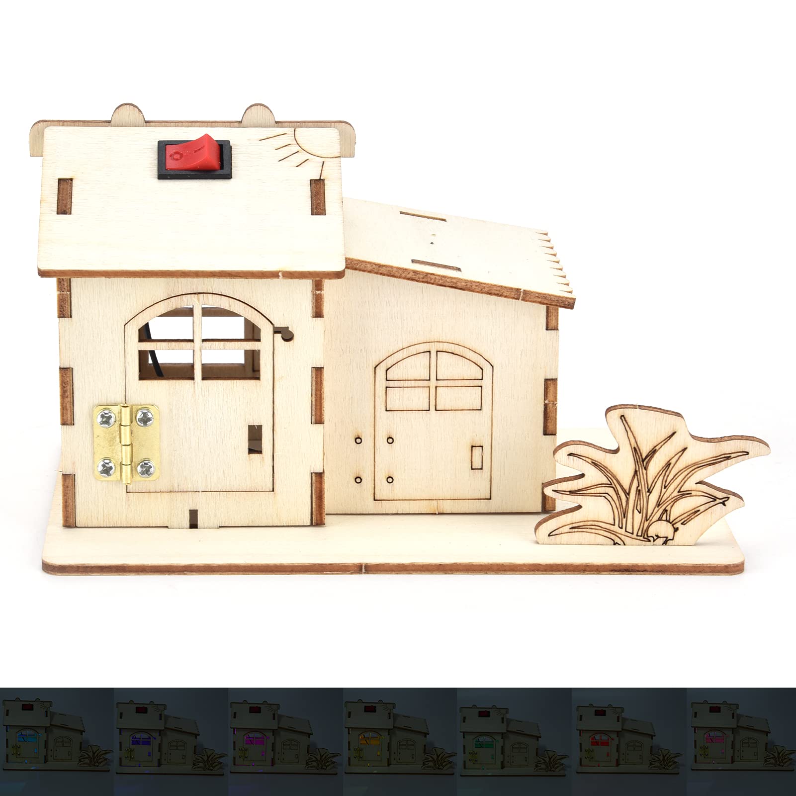 DIY Wooden House Toy Kit - Educational Science Building Set for Kids - Creative Wooden House Model for STEM Learning & Fun - Perfect for Classroom, Birthday Gifts & Family Bonding Activities