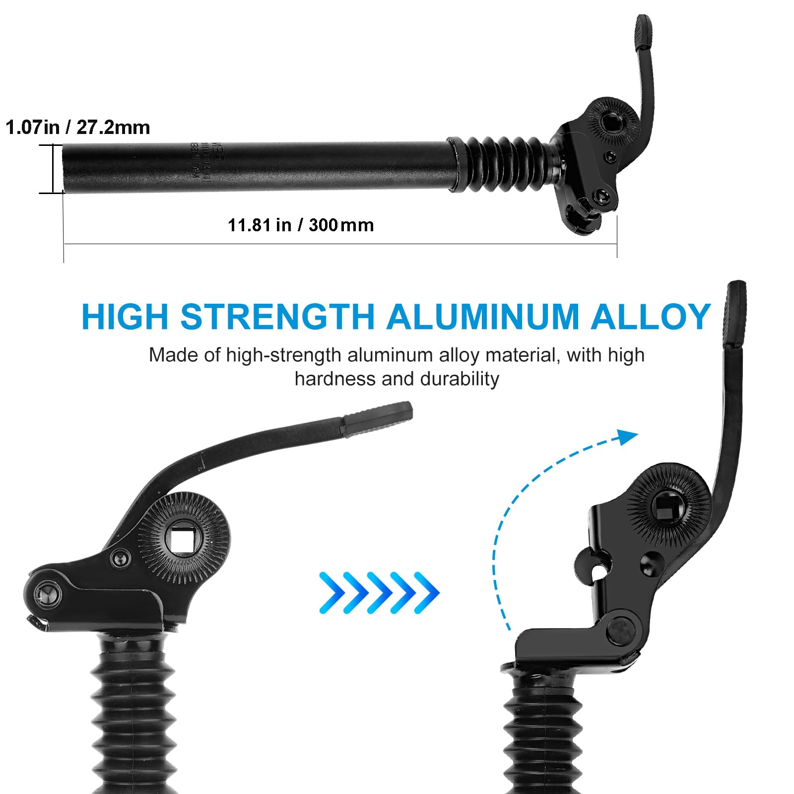 Adjustable Bicycle Suspension Seat Post - 27.2mm/28.6mm Aluminum Shock Absorbing Seatpost for Mountain, Road, MTB, BMX & E-Bikes - Comfort Ride for Commuting, Off-Road & Long-Distance Cycling