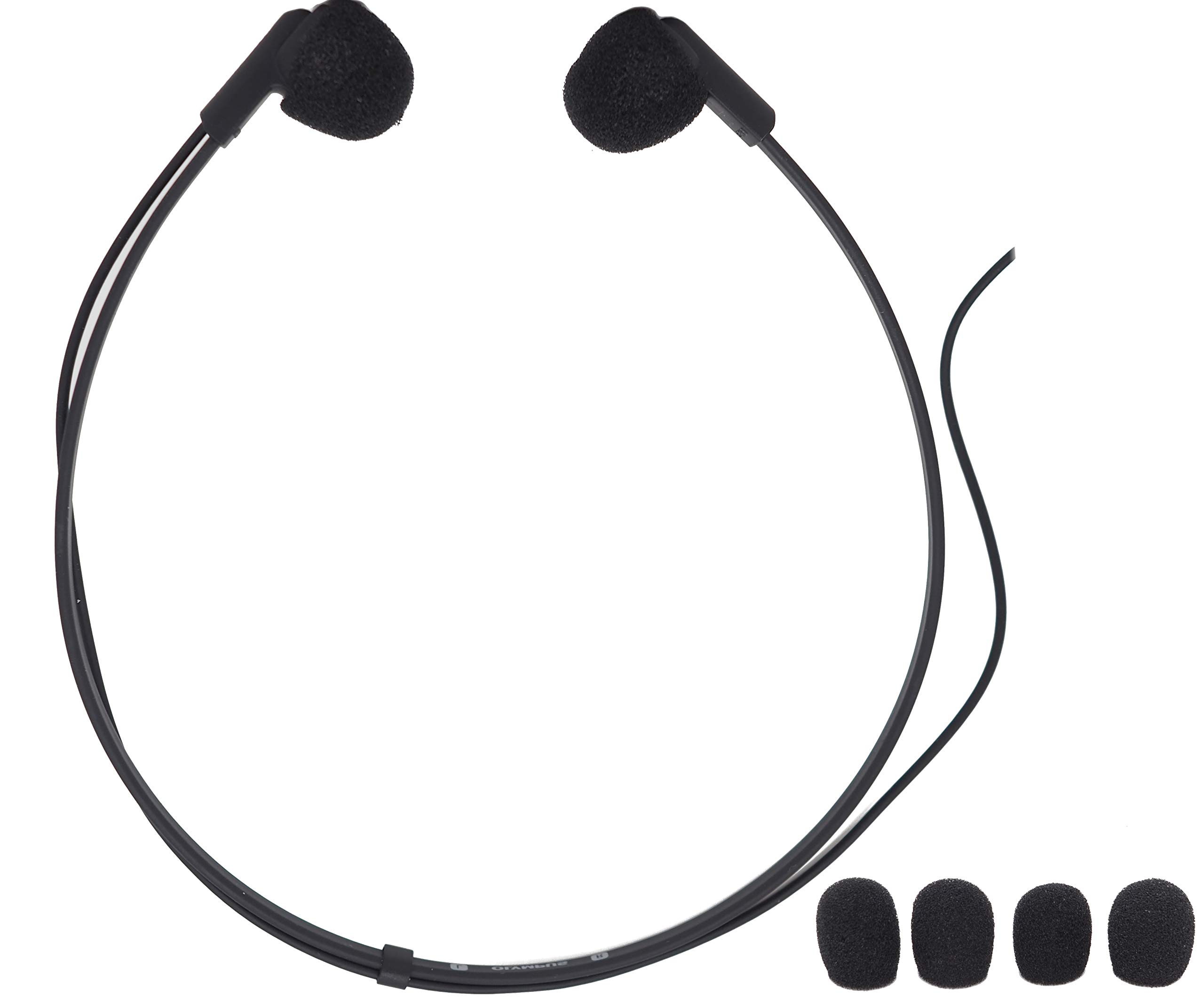 Olympus E103 Stereo Transcription Headset - Professional Black Headphones for Transcription, Dictation & Audio Monitoring | Perfect for Court Reporting, Medical Transcribing & Podcast Editing