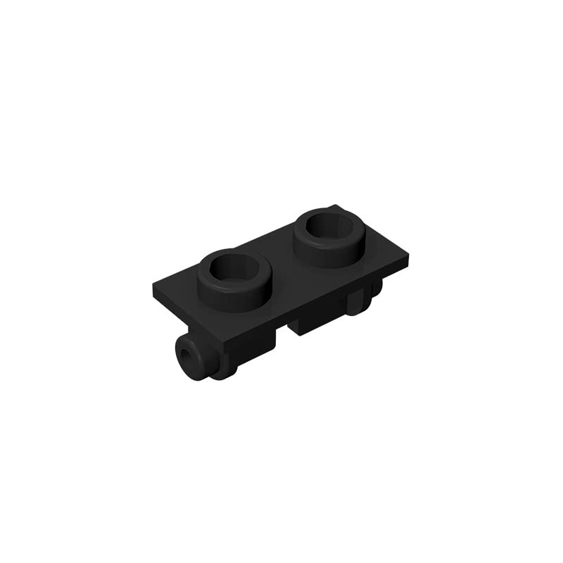 **Eske Kouri Gobricks GDS-828 Hinge Brick 1x2 Top Plate - 30 PCS (Black) - Compatible with Lego 3938 - Building Blocks for Kids Toys - Perfect for DIY Models, STEM Projects & Creative Play**