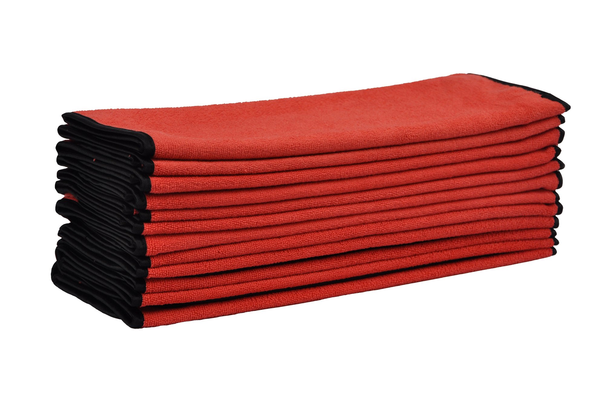 Premium 390GSM Microfiber Towels for Car Detailing - 16x24 Inches, 12 Pack - Ultra Absorbent & Scratch-Free for Auto, Motorcycle & Household Cleaning