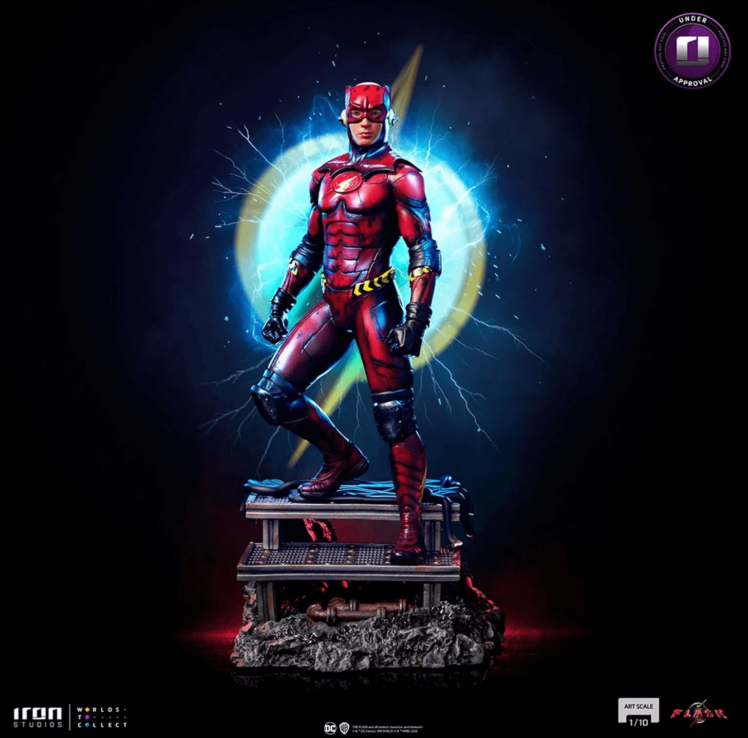 Iron Studios The Flash Movie Flash Alternate Version Art Scale 1/10 Statue - DC Comics Collectible Figure for Display & Home Decor
