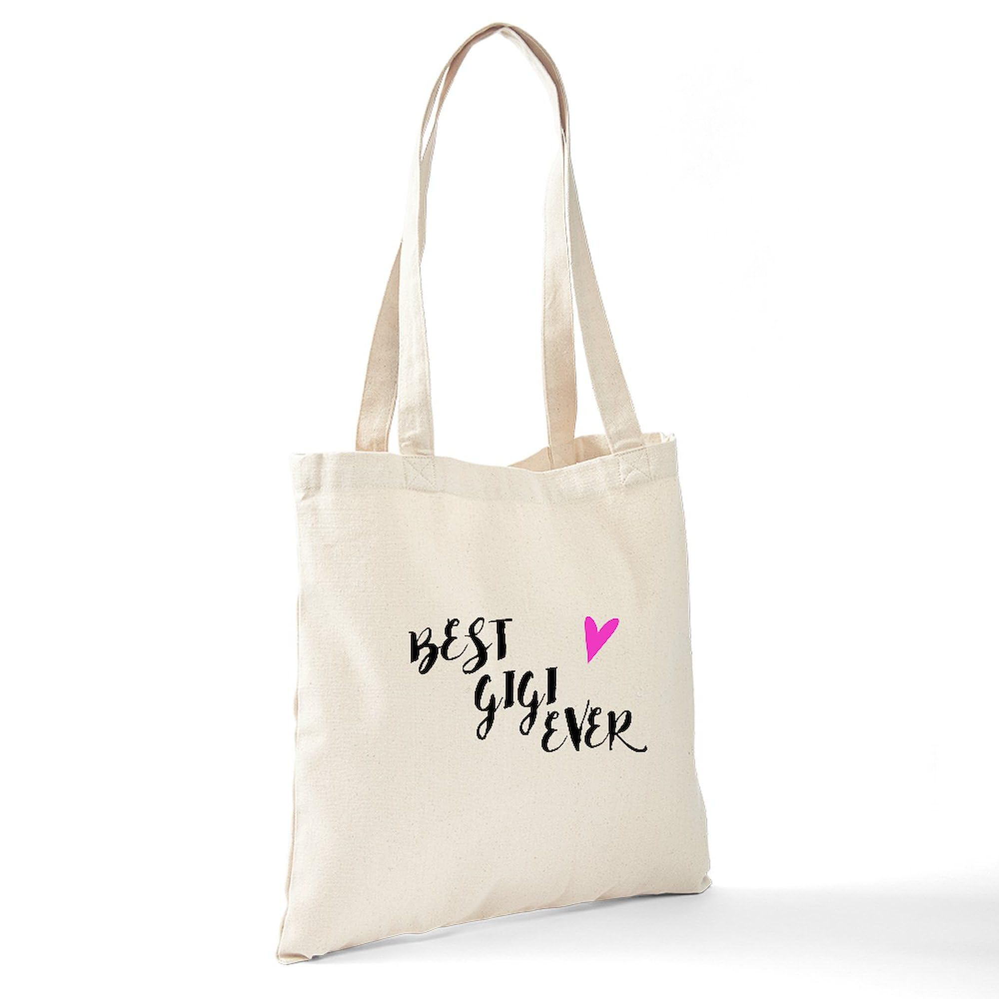 Best Gigi Ever Tote Bag - Natural Canvas Reusable Shopping Bag for Women | Eco-Friendly Grocery Tote, Beach Bag & Everyday Carry-All