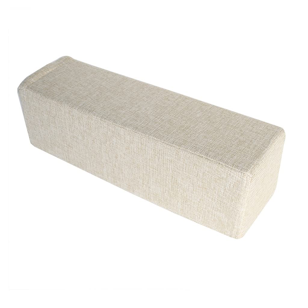 **Thick Rectangle Bed Wedge Pillow - Headboard & Mattress Gap Filler, Long Bolster Cushion for Bed, Sofa & Armrest Support - Perfect for Reading, Lounging & Back Pain Relief**