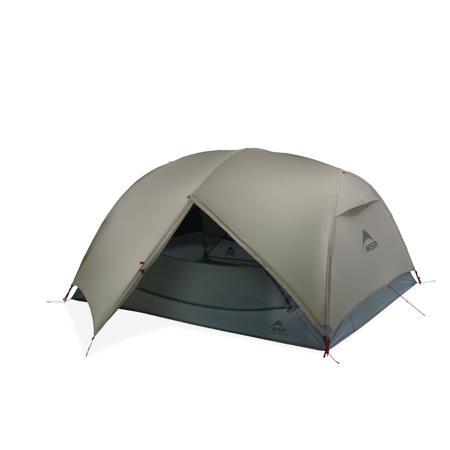 MSR Hubba Hubba LT 3-Person Lightweight Backpacking Tent - Ultralight 3-Season Camping Tent for Hiking, Backpacking & Outdoor Adventures