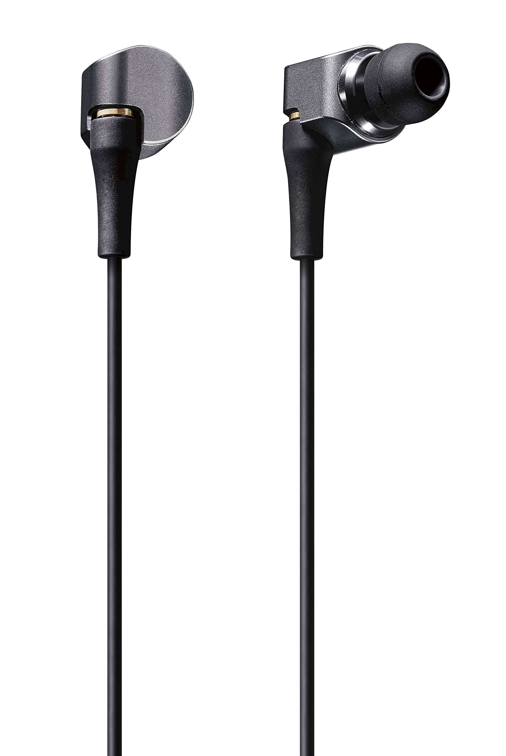 Panasonic RP-HDE10-S Sealed Earphones with High-Resolution Audio - Silver | Perfect for Commuting, Gaming & Studio Monitoring