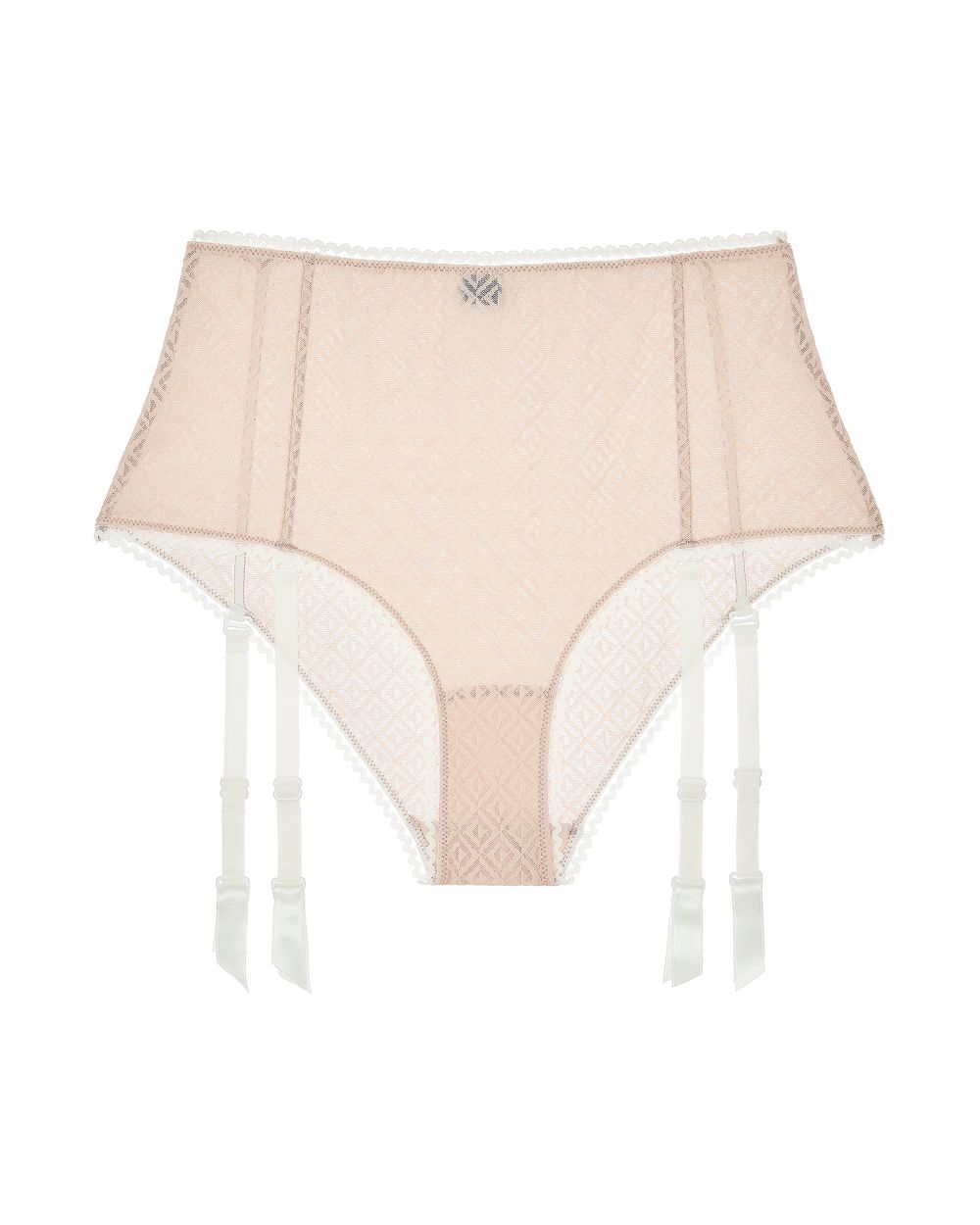 Sexy Betty High Waisted Lingerie Brief with Detachable Garters - Perfect for Boudoir, Bridal & Romantic Occasions