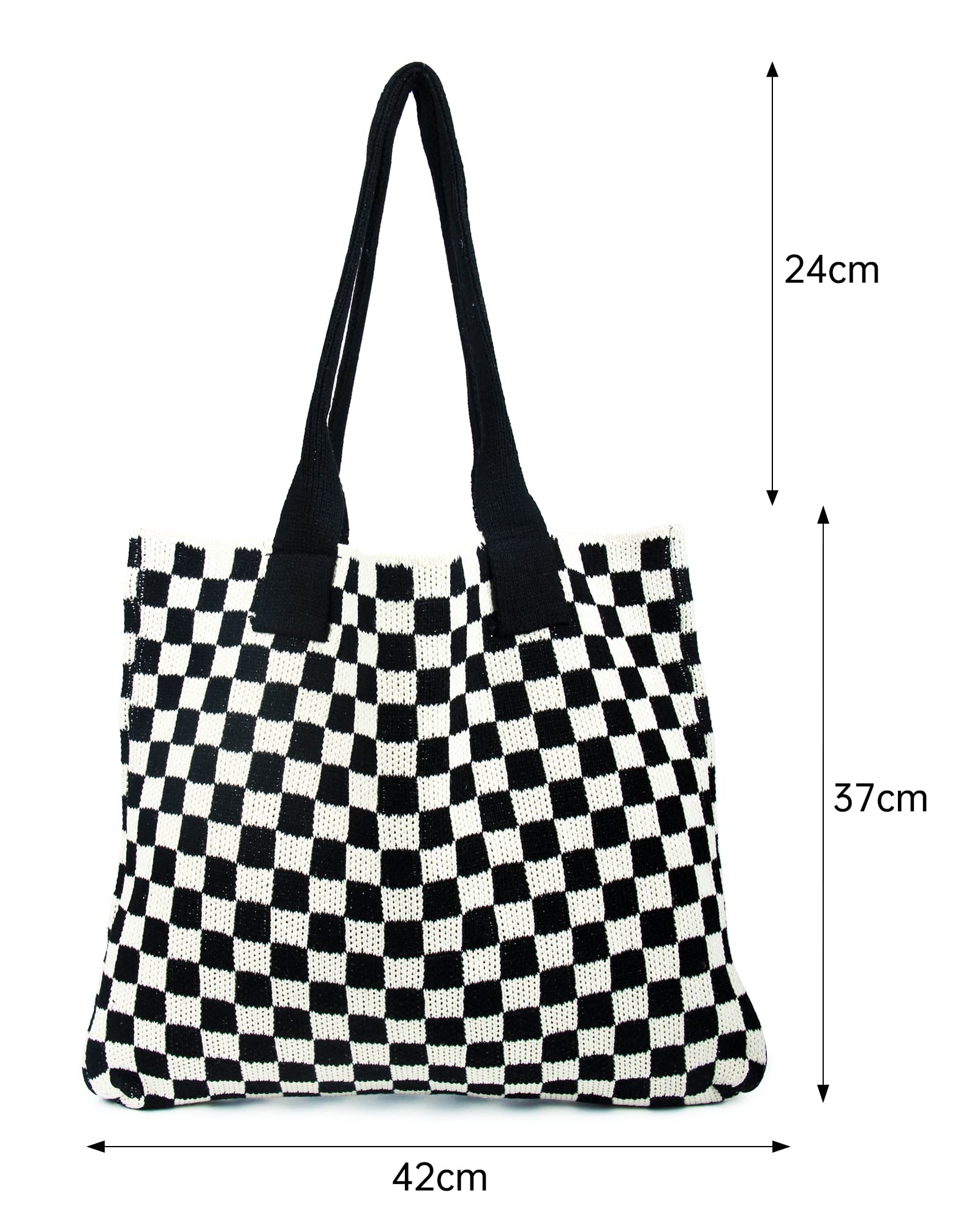 Stylish Crochet Tote Bag for Women - Large Capacity Summer Beach Shoulder Bag, Boho Knit Hobo Purse for Travel, Shopping & Outdoor Activities