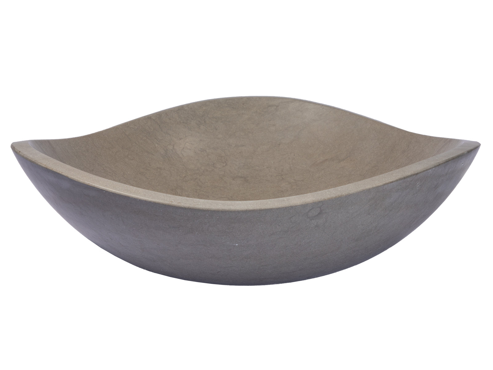 Modern Molly Grey Marble Freeform Vessel Sink - Handcrafted Bathroom Vanity Sink for Contemporary & Luxury Home Decor | Perfect for Spa, Master Bath, Powder Room & Hotel Renovations