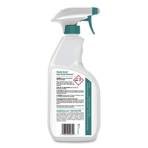 32oz Wintergreen Scale Remover & Deodorizer - Heavy Duty Bathroom Cleaner for Shower, Tile & Toilet - 12 Pack/Carton for Commercial & Home Use
